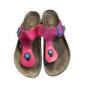 Vegapino Pink and Blue Sandals with Contoured Footbed